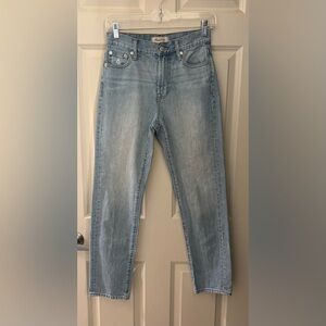 Madewell The Perfect Summer Jean in Light Wash, 100% Cotton, Size 23